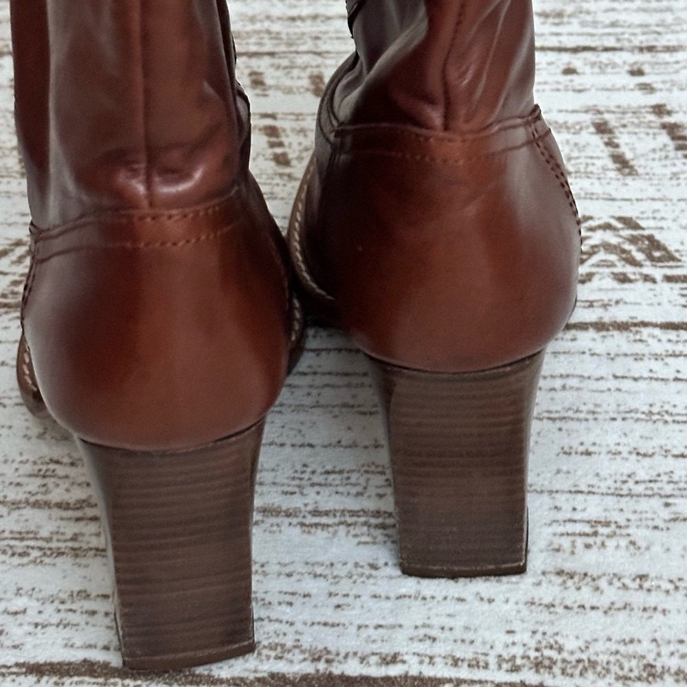 Zara leather heeled boots - Picture 7 of 12
